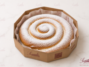 Ensaimada grande de nata